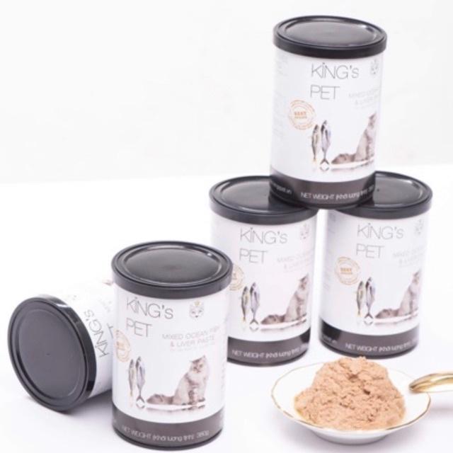 Pate cho chó mèo cao cấp King’s Pet, lon 380g