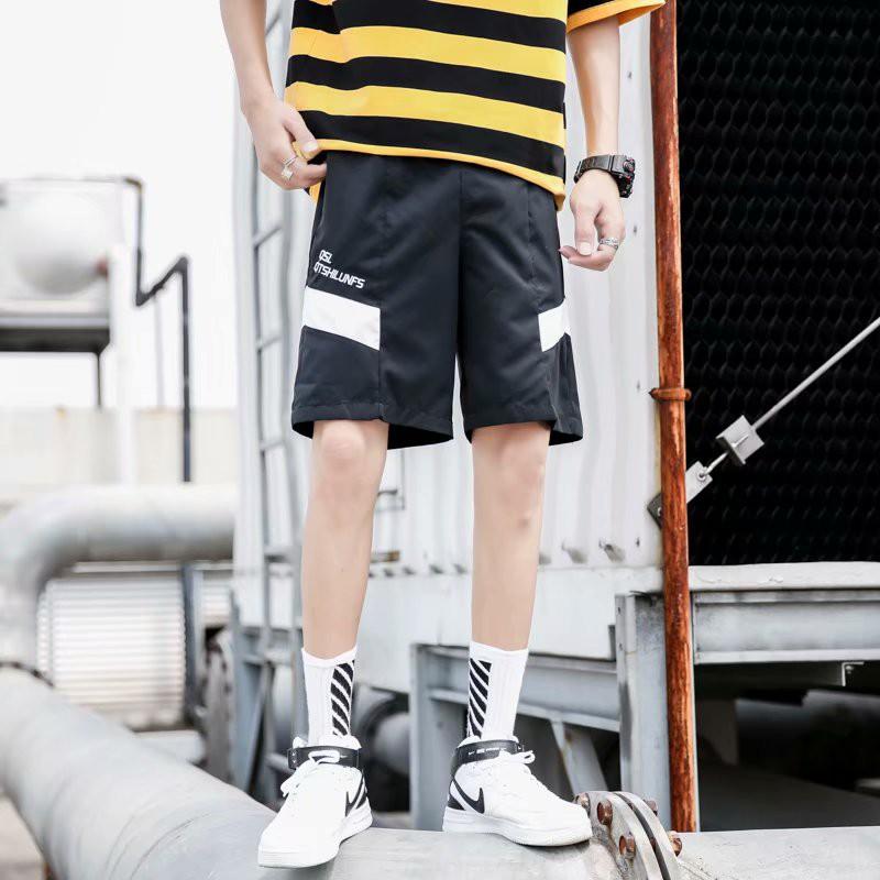 Quần Short Dáng Rộng Phối Màu Thời Trang Mùa Hè Cho Nam