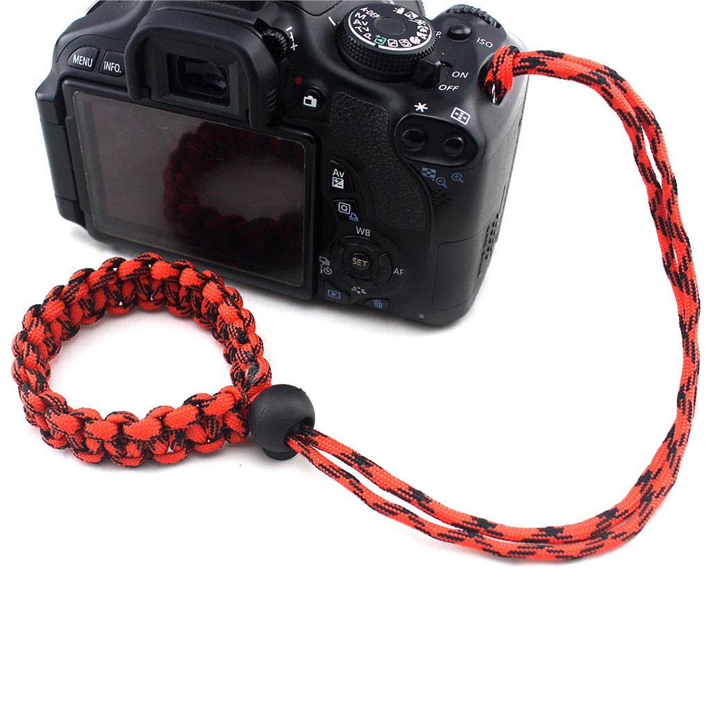 Adjustable Camera Wrist Strap/ Bracelet Outdoor Emergency Survival Braided Paracord