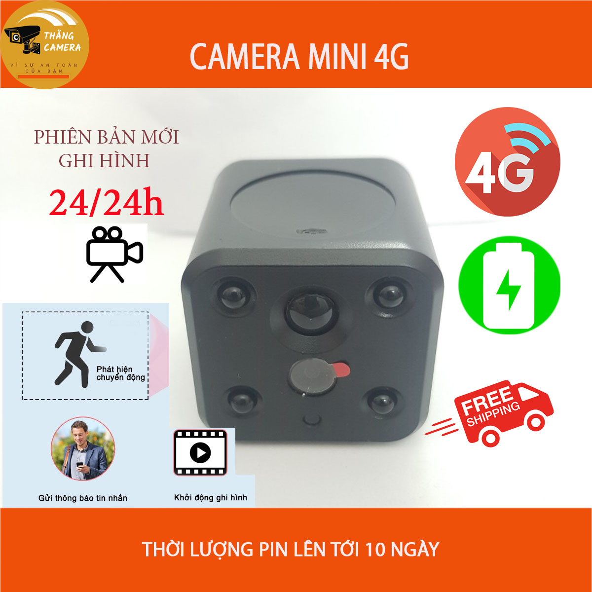 Camera 4G Dùng Sim, Phát Hiện Chuyển Động, Thời Lượng Pin Lâu, Hàng Chính Hãng