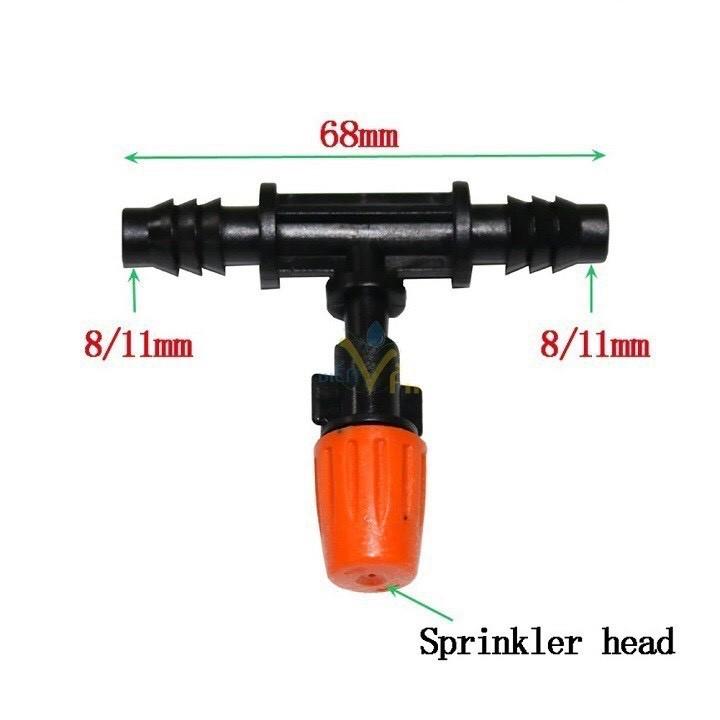 Bộ phun sương tưới cây tưới lan, cây cảnh có hẹn giờ tưới tự động sử dụng ống 10mm
