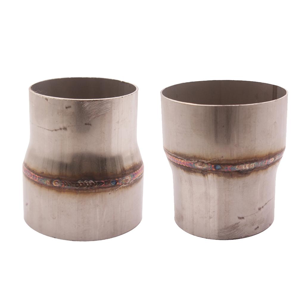 2 Pieces Mild Exhaust Pipe Reducer 3 Inch I.D. To 4 Inch O.D. Rustproof