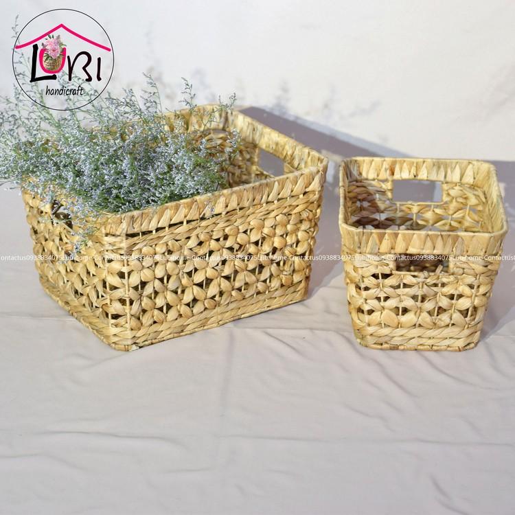 - Khay đựng đồ lục bình hình chữ nhật miệng bo đôi - sang trọng