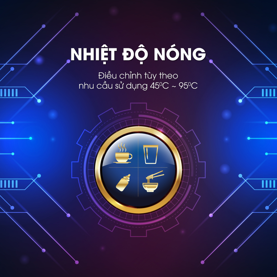 Máy Lọc Nước RO 3-in-1 Nóng Lạnh Nguội Mutosi MP-350D-GRQ - Tủ Đứng, 8 Cấp Lọc, Công Suất 10L/h - Hàng Chính Hãng