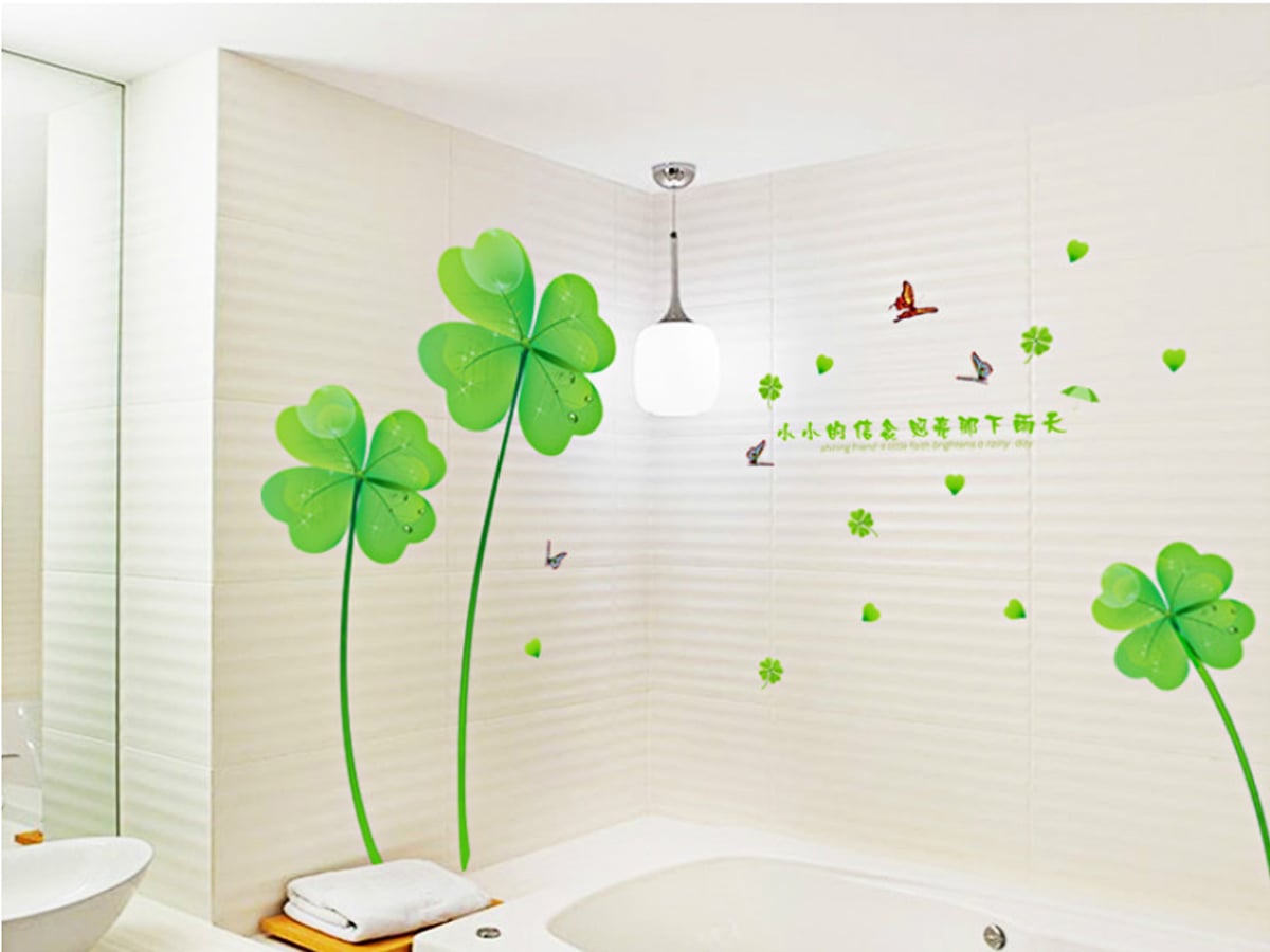 DECAL CỎ 4 LÁ