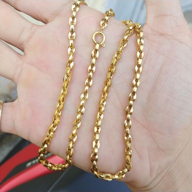 Dây Chuyền Mắc Xích Nhỏ Kiểu Bầu Không Phai Màu- Mang lâu dài tắm rửa thoải mái