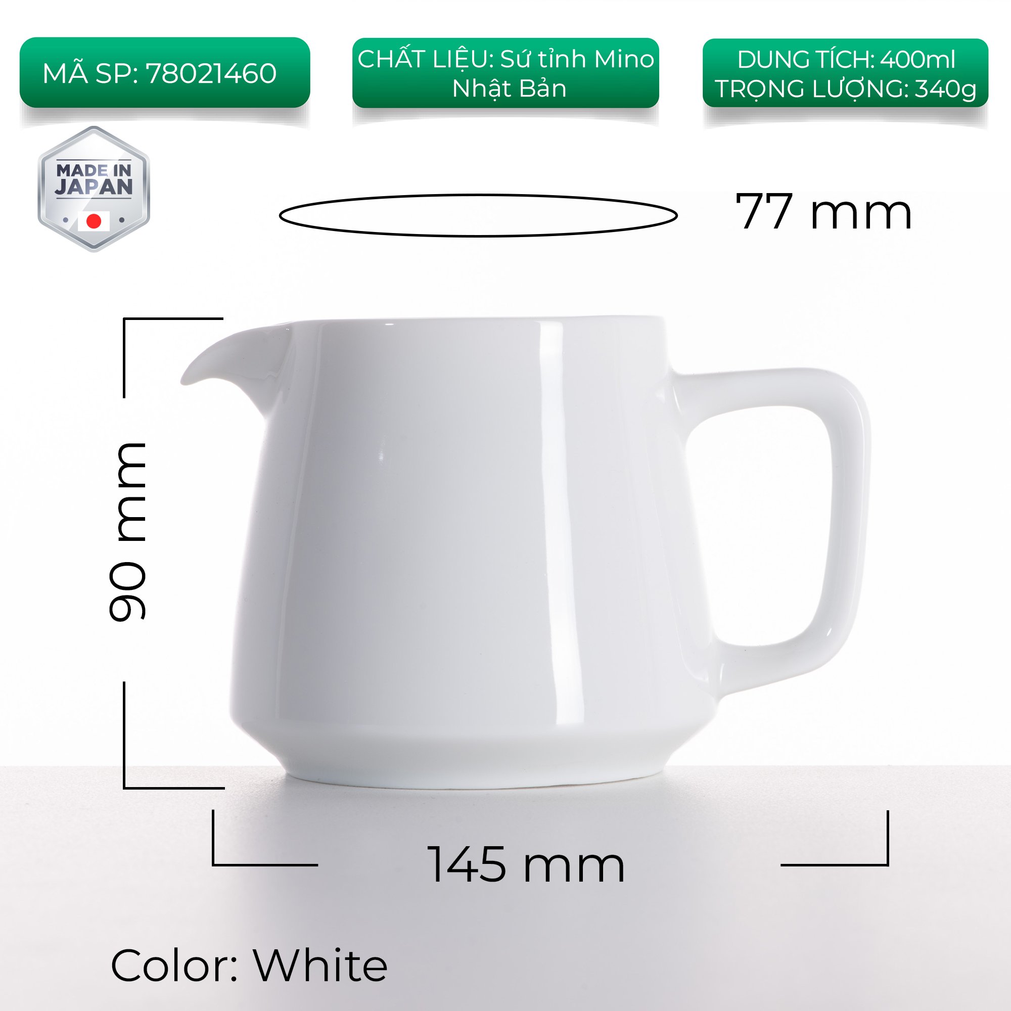 Bình sứ pha cà phê Origami Aroma Coffee Server 400ml