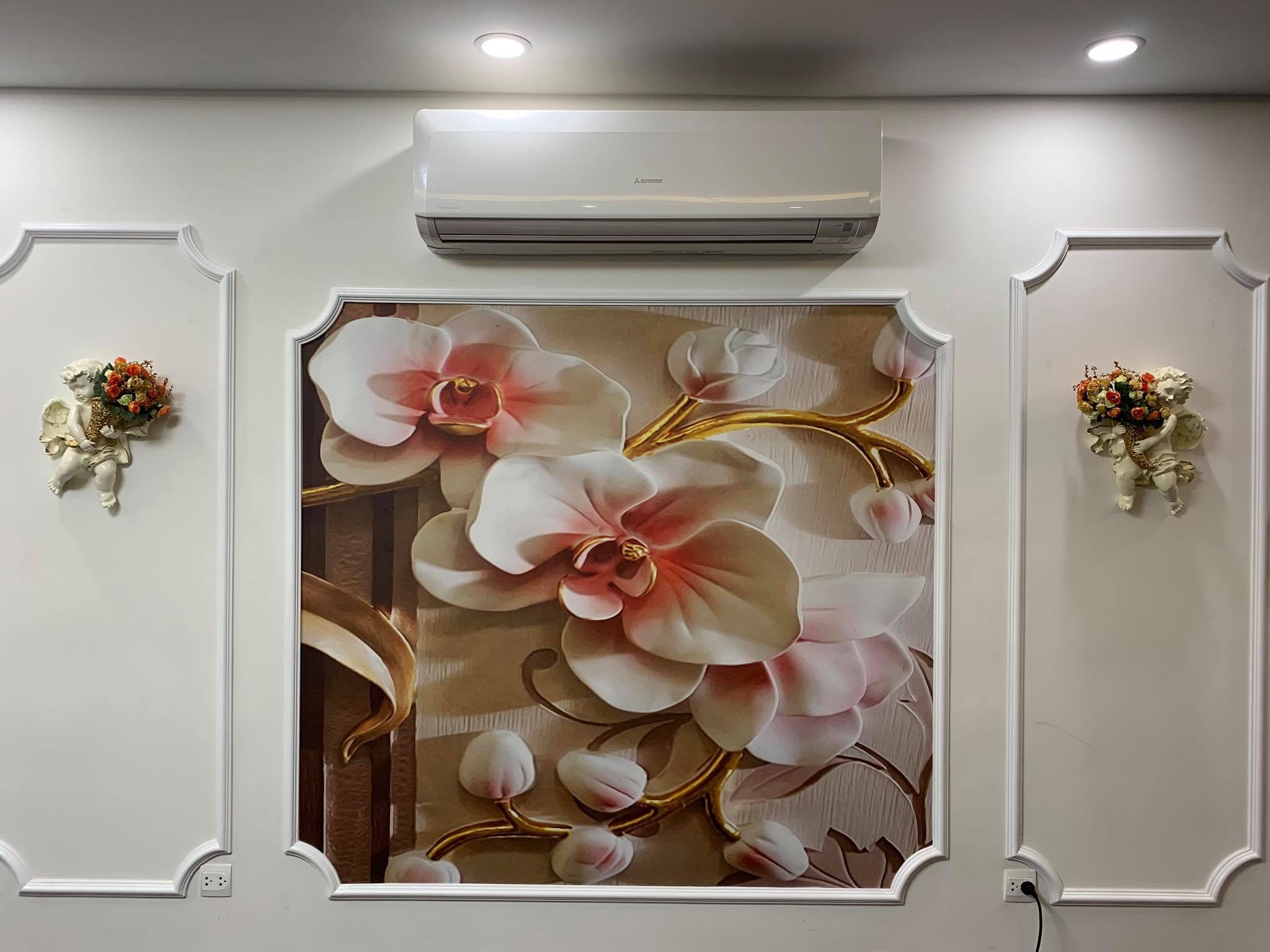 Cặp tượng thiên thần trang trí tường T01