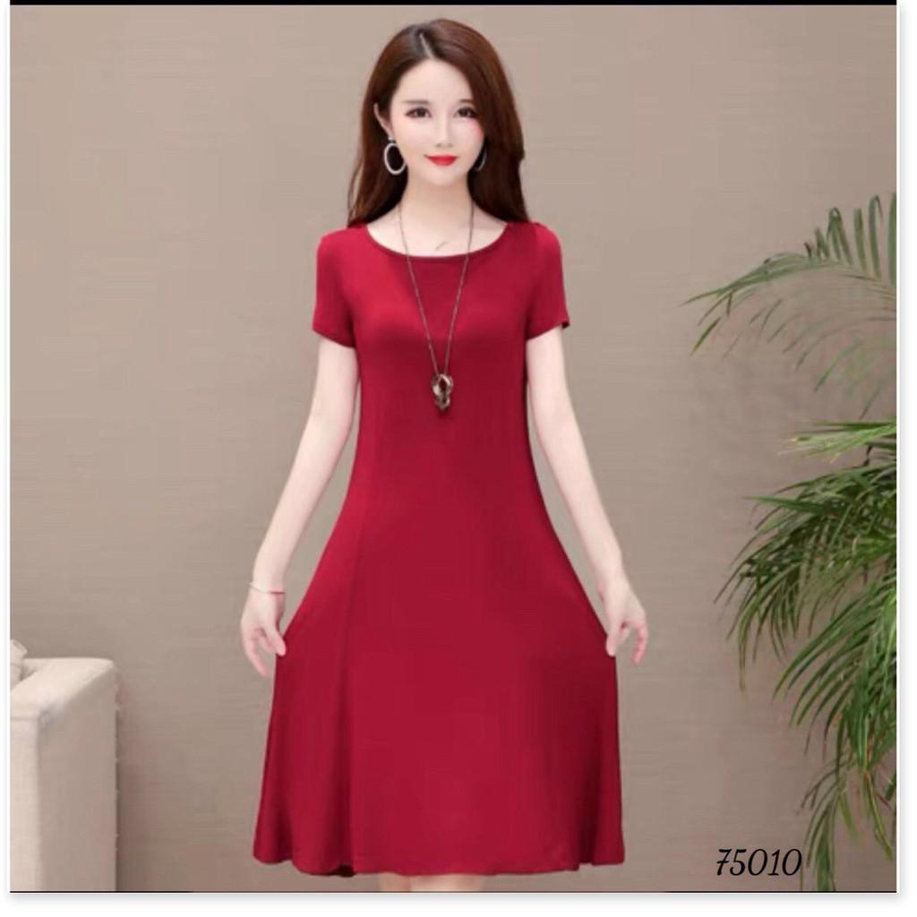 ĐẦM ĐŨI QUÃNG CHÂU,THIẾT KẾ HỌA TIẾT TRƠN NHƯNG KHÔNG KÉM PHẦN SANG TRỌNG THỜI TRANG KING STORE