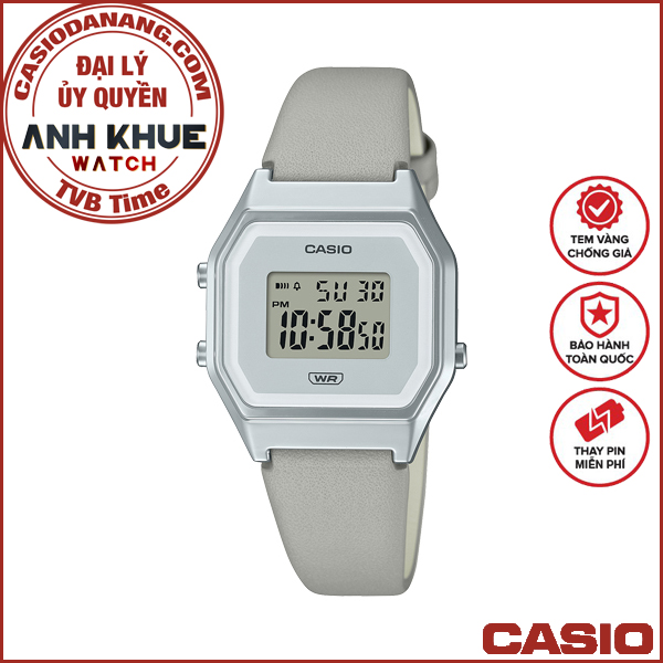 Đồng hồ nữ dây da Casio Standard chính hãng LA680WEL-8DF (28mm)