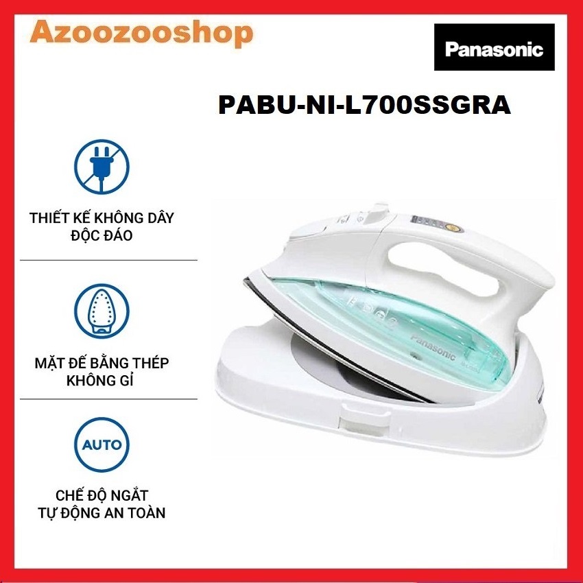 Bàn Ủi Panasonic PABU-NI-L700SSGRA, Hàng Chính Hãng