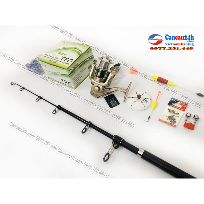 Bộ cần câu lục Superpro CXT 360-390-420 + Máy câu cá Yolo TFC5000