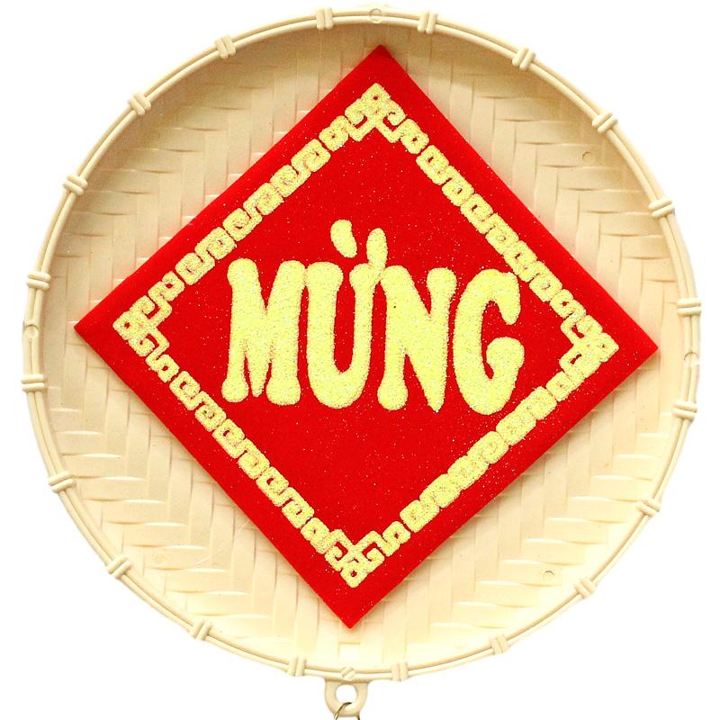 Dây Treo Trang Trí Tết Hình Mẹt Lớn - Chúc Mừng Năm Mới