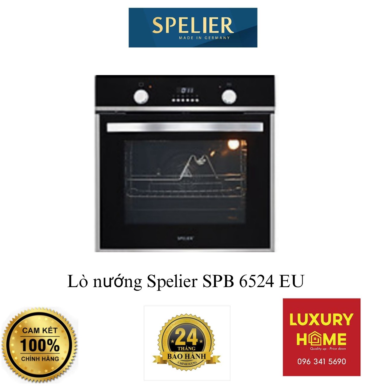 Lò nướng Spelier SPB 6524 EU - Hàng Chính Hãng