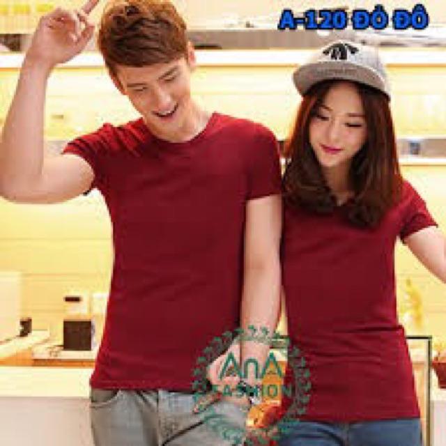 Áo thun trơn nam nữ có bigsize