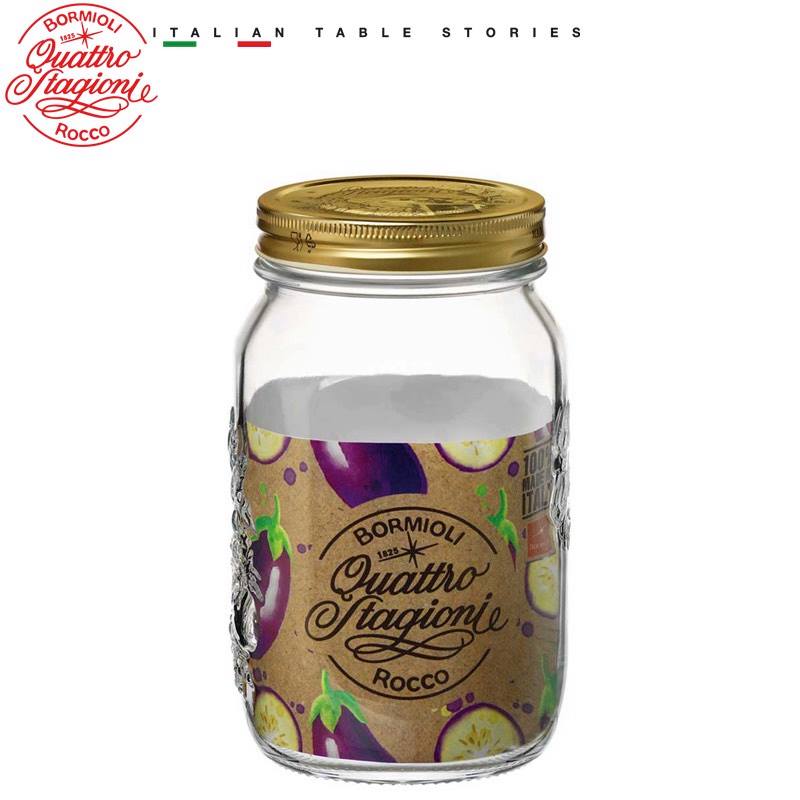 Hũ thủy tinh nắp vặn Quattro 1000ml - HÀNG CHÍNH HÃNG