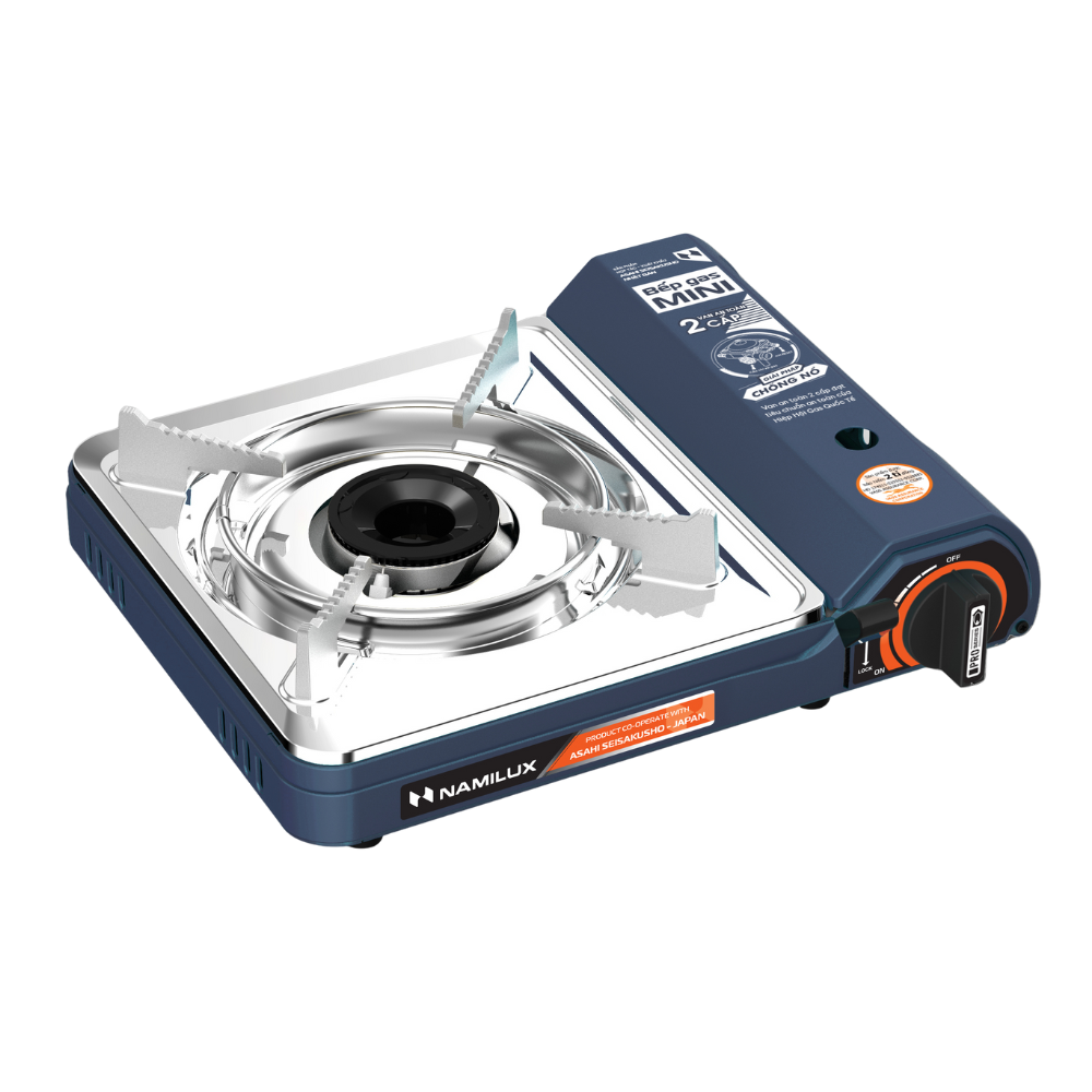 Bếp Gas Mini/ Du Lịch Cao Cấp NaMilux NH-P3012PS/PL2021PS / Van Ngắt Gas An Toàn 2 Cấp Tự Động - Giải Pháp Chống Nổ/ Hàng Chính Hãng