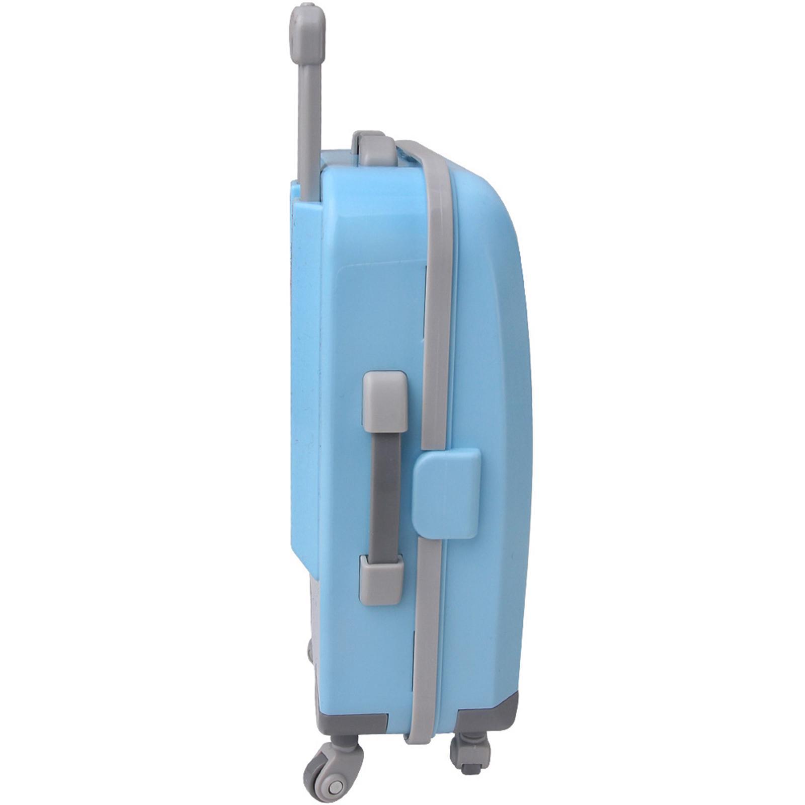 Doll travel case with wheels doll carrier blue