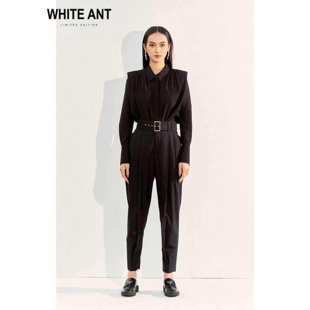 Áo Sơ Mi Nữ WHITE ANT KENDRER GERMAN COLLAR SHIRT Thiết Kế Nhún Ở Vai Thân Trước, Chất Liệu Vải Tencel Mặt Sứ 170300134
