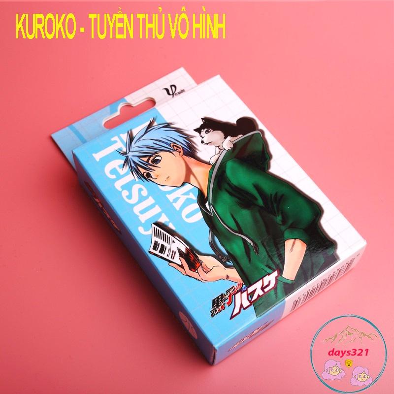 Bộ bài anime poker KUROKO TUYỂN THỦ VÔ HÌNH 52 lá hộp ảnh anime chibi