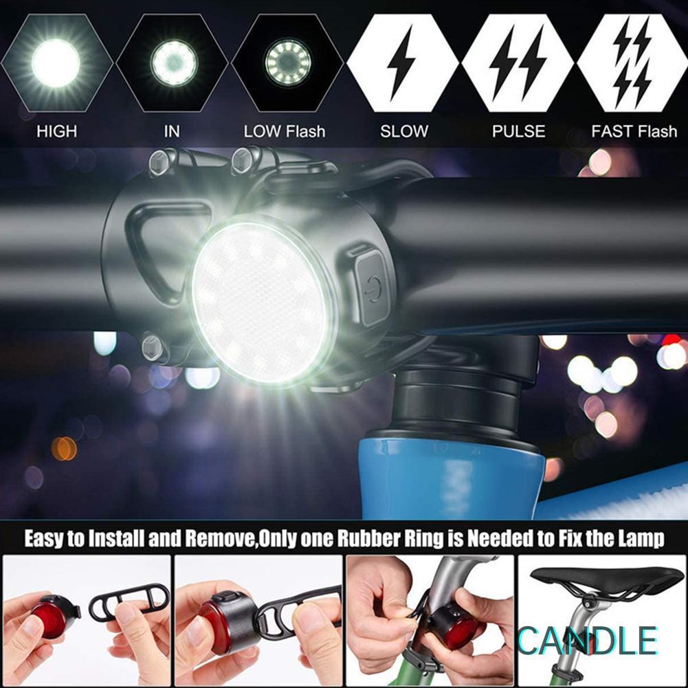 Đèn Đuôi Xe Đạp Chống Nước Có Cổng Sạc Usb