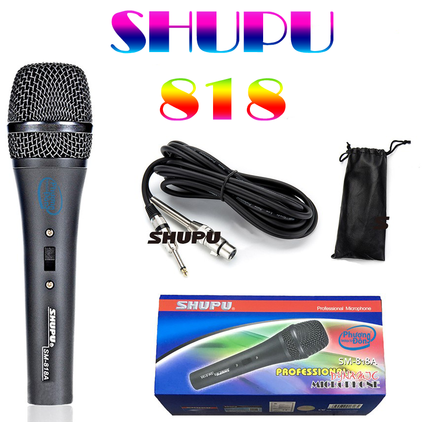 Micro Shupu SM-818A có dây Karaoke cao cấp