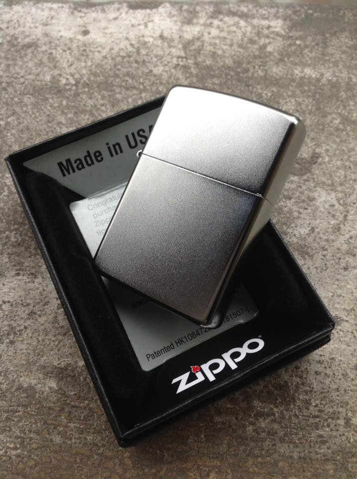 Vỏ Zippo Satin Chrome 205