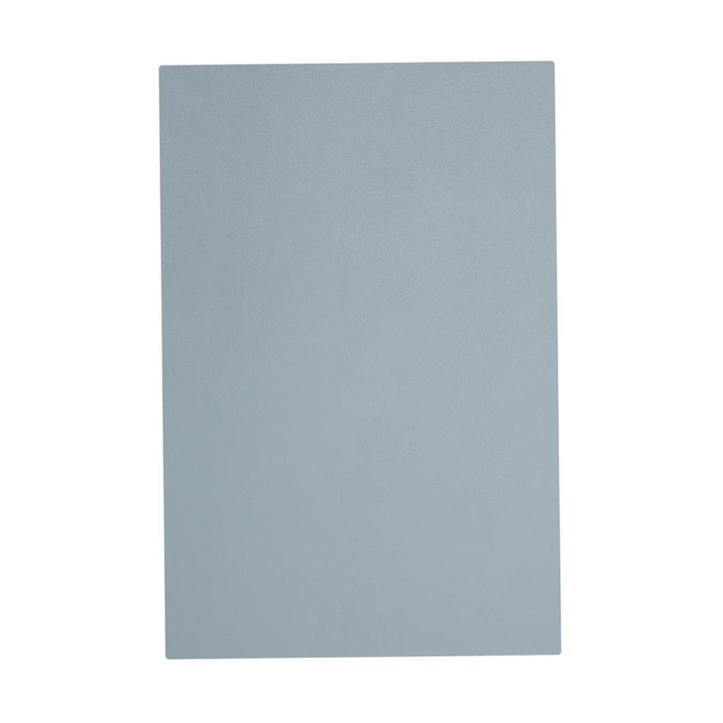 Rectangle Leather Cup Mat Coasters Non-Slip Mug Place Mats Drinks Pad Blue