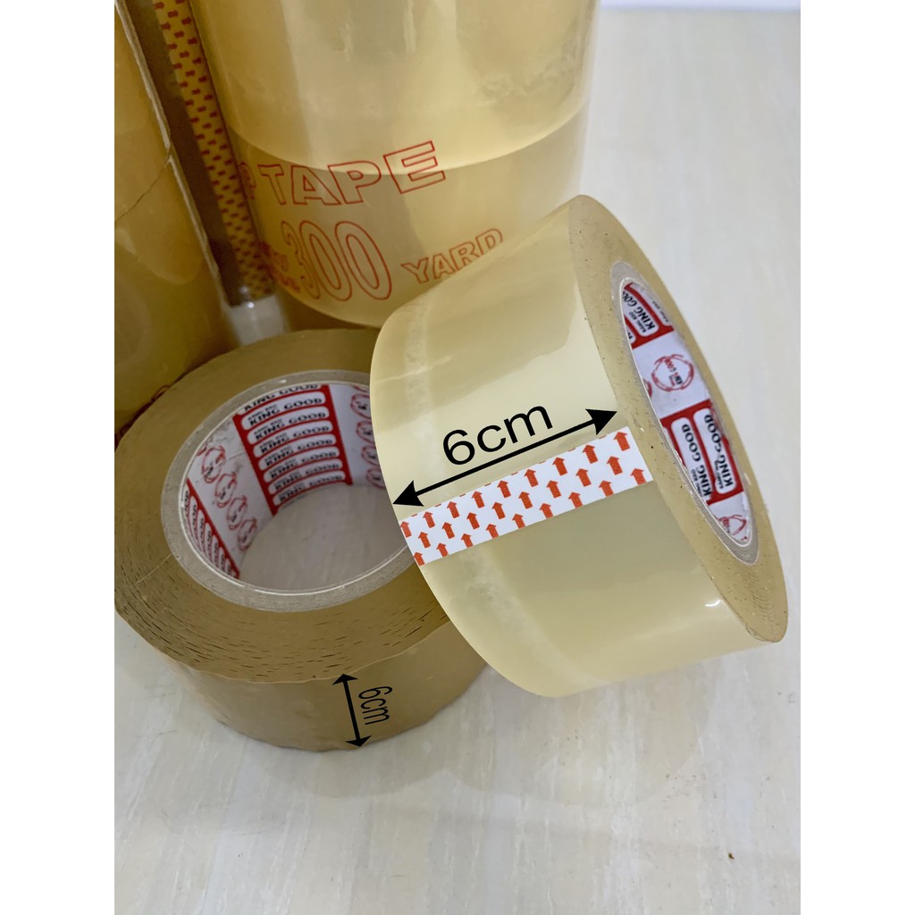 Cuộn Băng keo gói hàng bk6 loại 300 yard loại 6cm