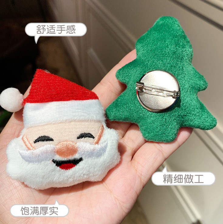 Huy Hiệu, Ghim Cài Áo, Cài Túi Hình Ông Già Noel, Cây Thông Noel, Tuần Lộc