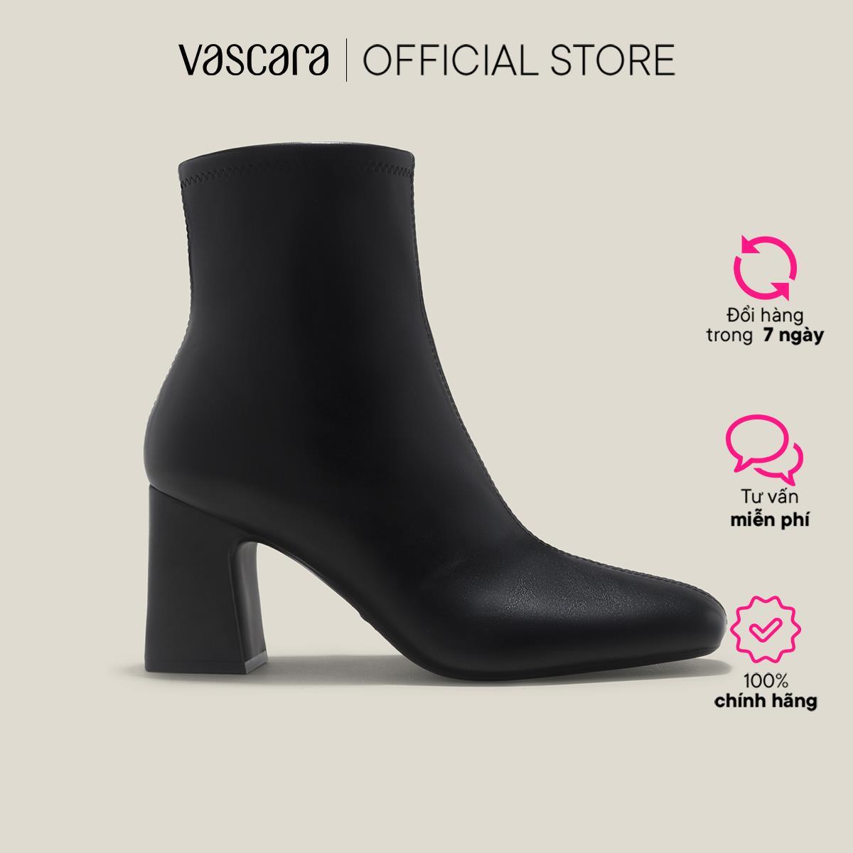 Vascara Ankle Boots Gót Trụ - BOT 0930