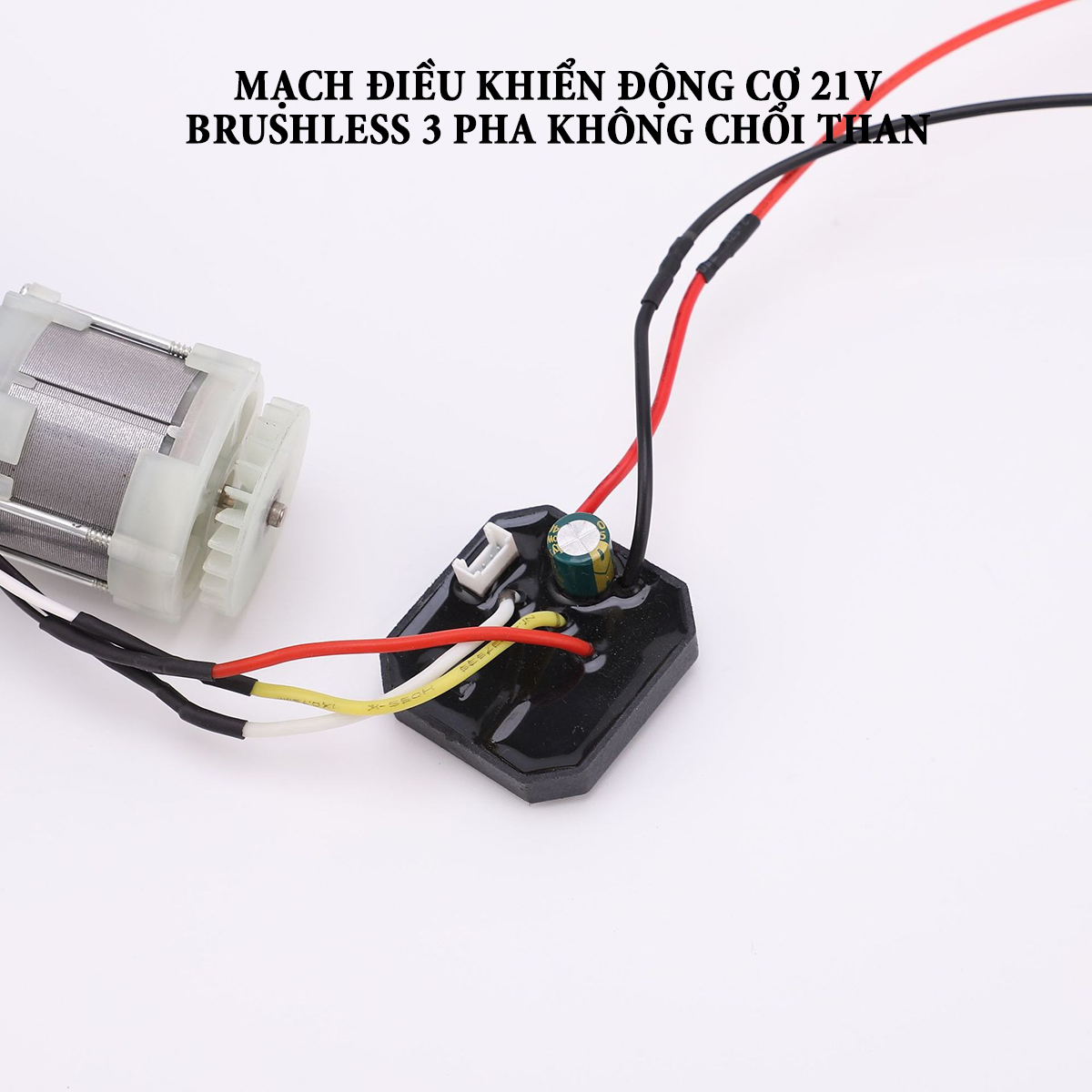 Động cơ máy rửa xe dùng pin không chổi than Brushless điện áp 21V công suất 300W mô tơ dây đồng