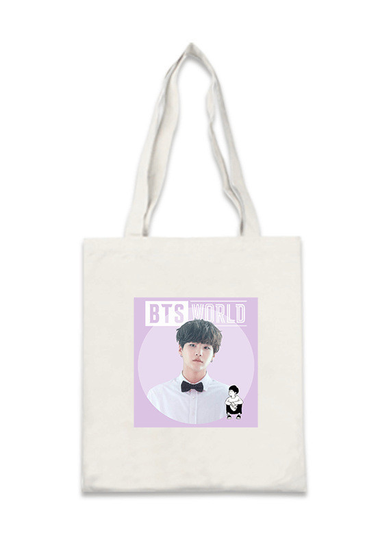 Túi tote BTS WORLD in hình SUGA
