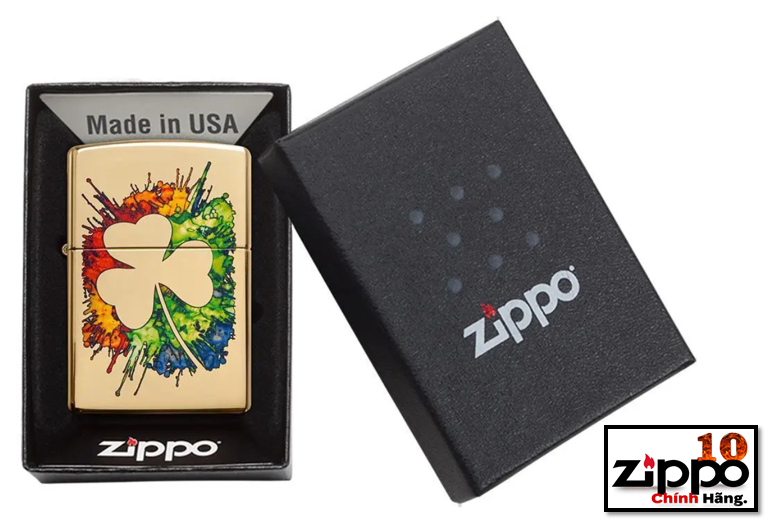 Bật lửa Zippo 49125 Graffiti Clover Design - Chính hãng 100%