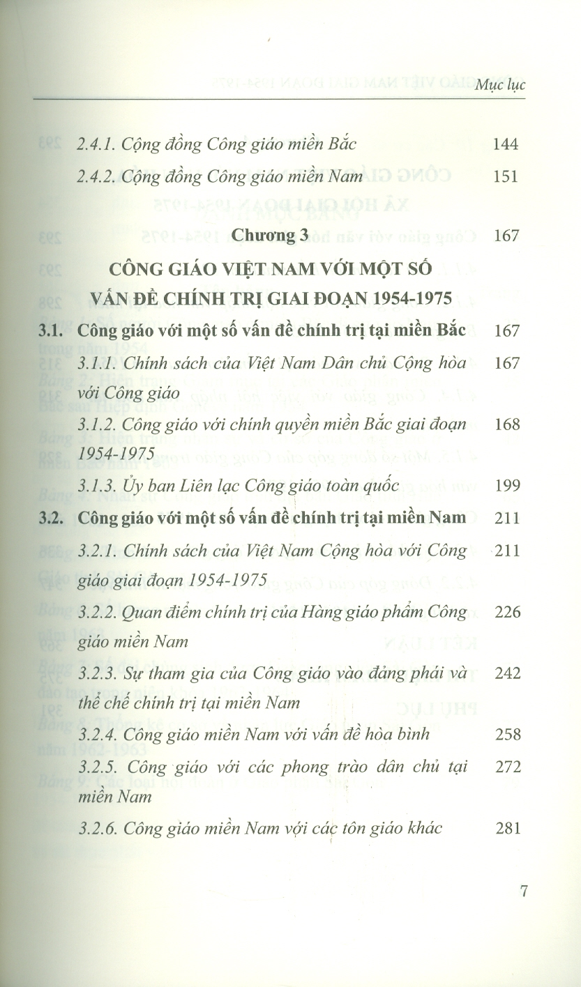 Công Giáo Việt Nam Giai Đoạn 1954-1975 (Sách Chuyên Khảo)