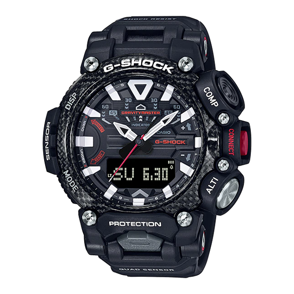 Đồng Hồ Nam Dây Nhựa Casio G-Shock GR-B200-1ADR Chính Hãng - Bluetooth - 4 Cảm Biến - Lõi Carbon- GR-B200-1A Gravity Master