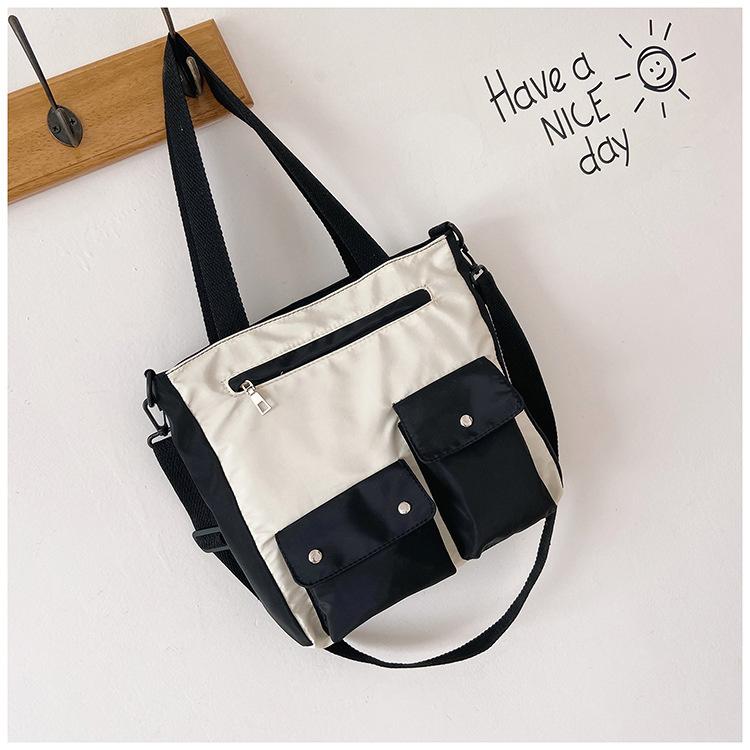 Công Suất Lớn Túi Đựng Nữ Nylon Túi Đeo Chéo Chống Thấm Nước Cầm Tay Túi Sinh Viên Của Một Trong Những Vai Đeo Chéo Làm bỏ Túi