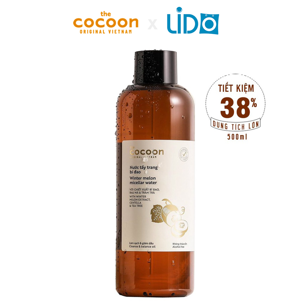 Nước tẩy trang bí đao cocoon 500ml dành cho da dầu, da mụn