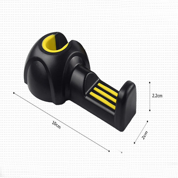 Bộ 2 chiếc móc treo đồ sau ghế xe ô tô, xe hơi Màu đen cam