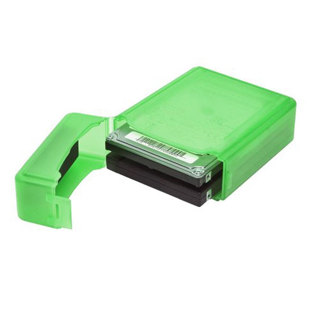 .5" HDD SSD Enclosure External Case Storage Box Green