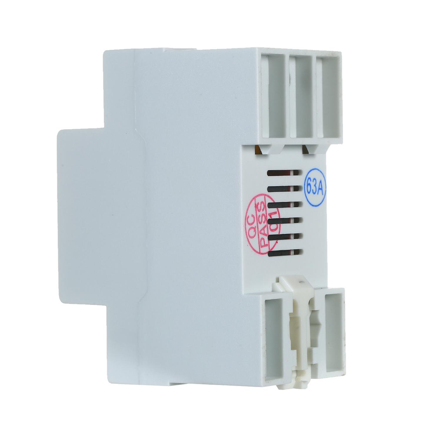 63A 220V Din Rail Adjustable Over Voltage and Under Voltage Protective Device Protector Relay Over Current Protection