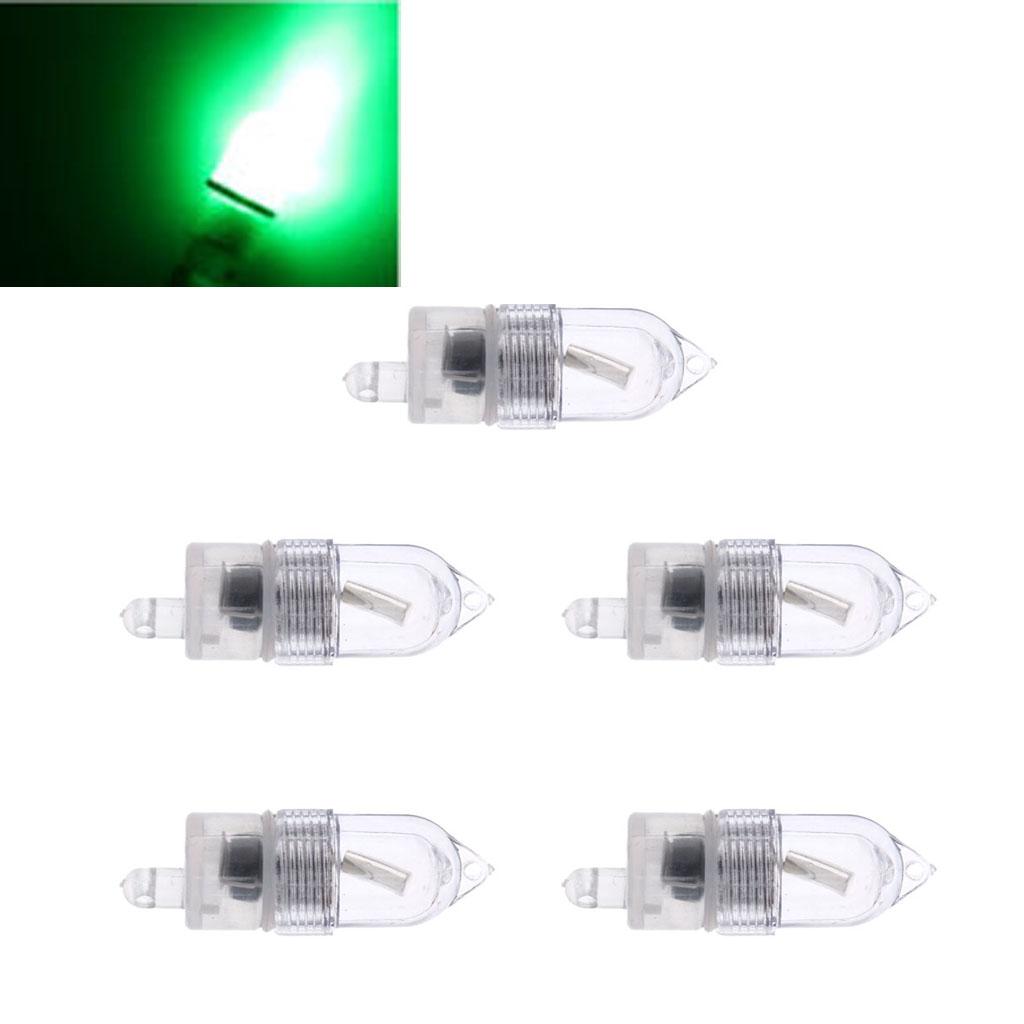 Set of 5 LED Lights Fishing Tackle Night Sea Fishing Rod LED Light Clip