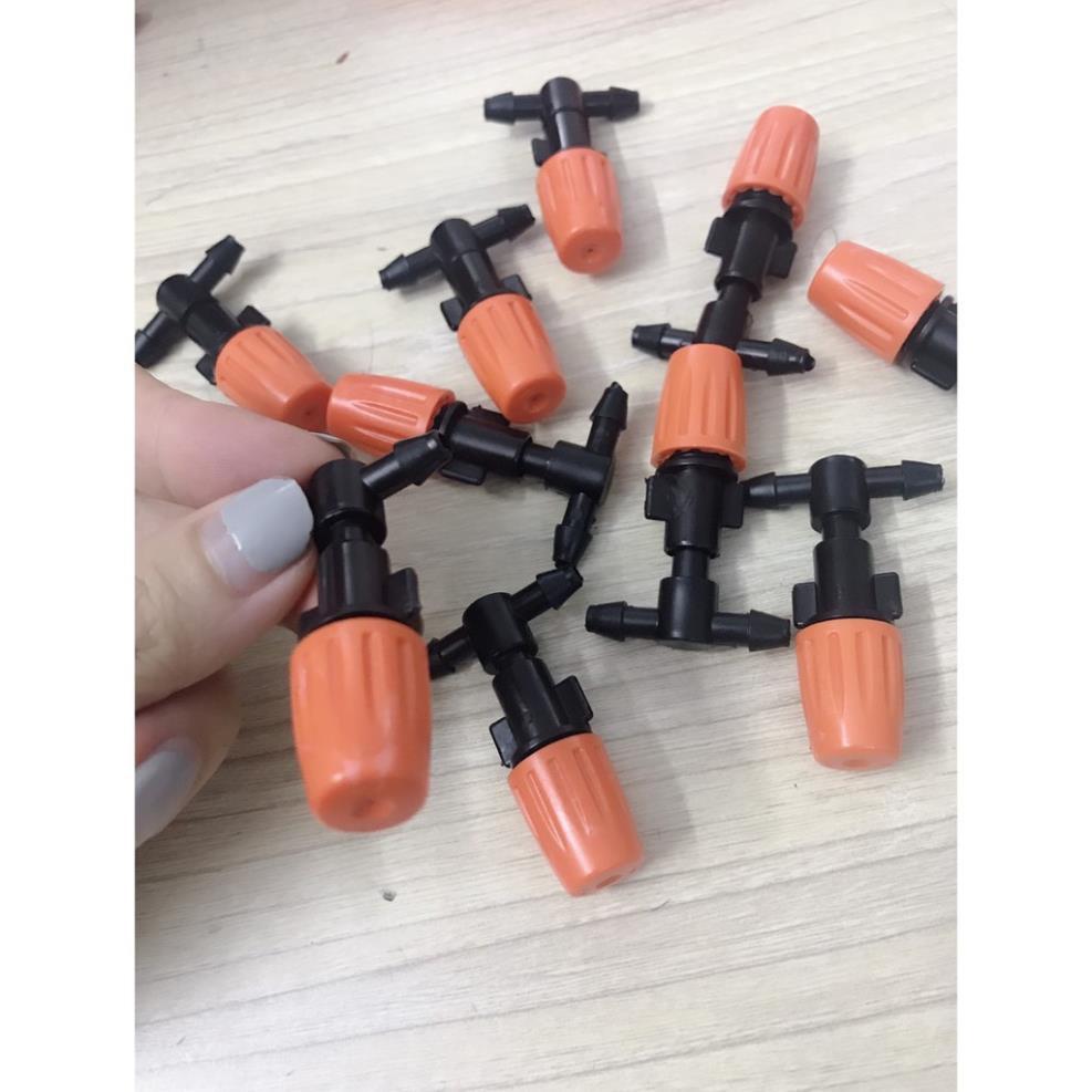 10 Béc phun sương CAM-Xám có kèm Tê nối