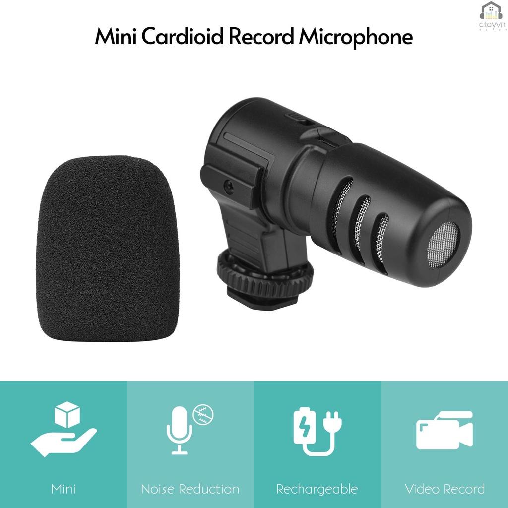 Micro cài áo kèm giá đỡ giắc cắm 3.5mm 1/4-inch và pin 110mAh dùng cho máy ảnh DSLR