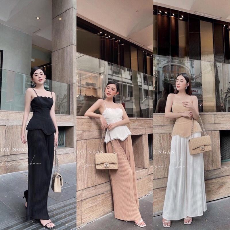 Sét áo 2s phối ren+ quần dập ly ️HÌNH THẬT 100%️️HÀNG ĐẸP SX