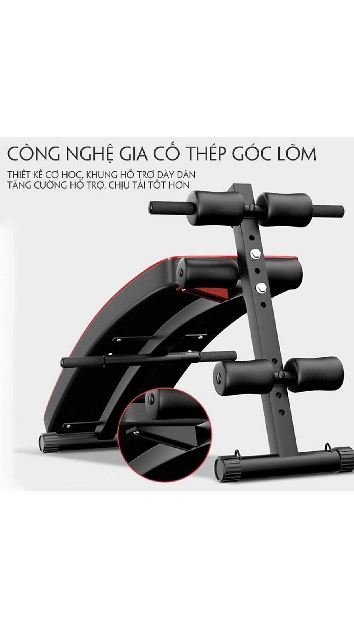 Ghế tập thể dục đa năng tại nhà để tập bụng, tập cơ đa năng - ghế cong lưng tập bụng mode 2022