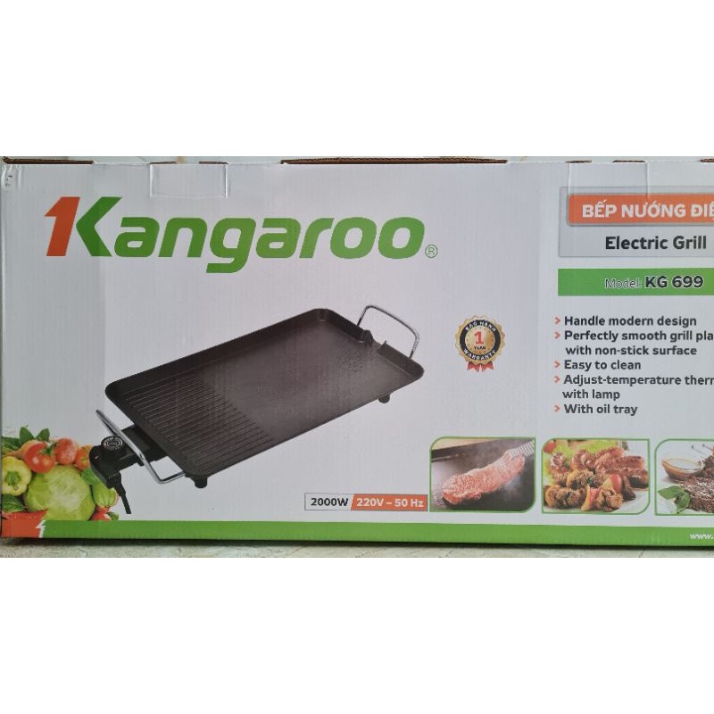 Bếp Nướng Điện Kangaroo KG699 Công suất 2000W - Hàng chính hãng bảo hành 12 tháng