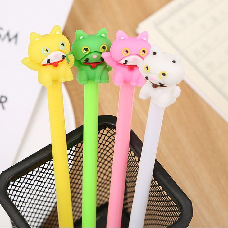 Bút Gel Nước Mực Đen MÈO Nhiều Màu H28