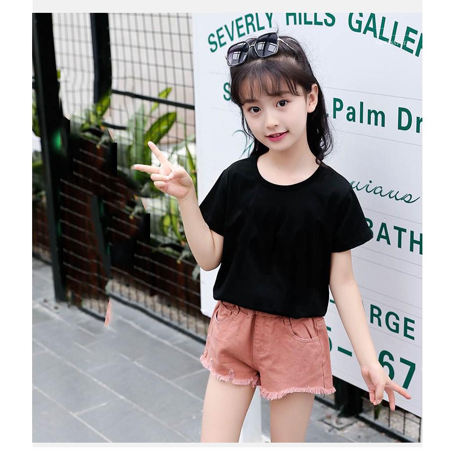 Set 3 áo thun bé trai bé gái form rộng vải dày mịn thoáng mát
