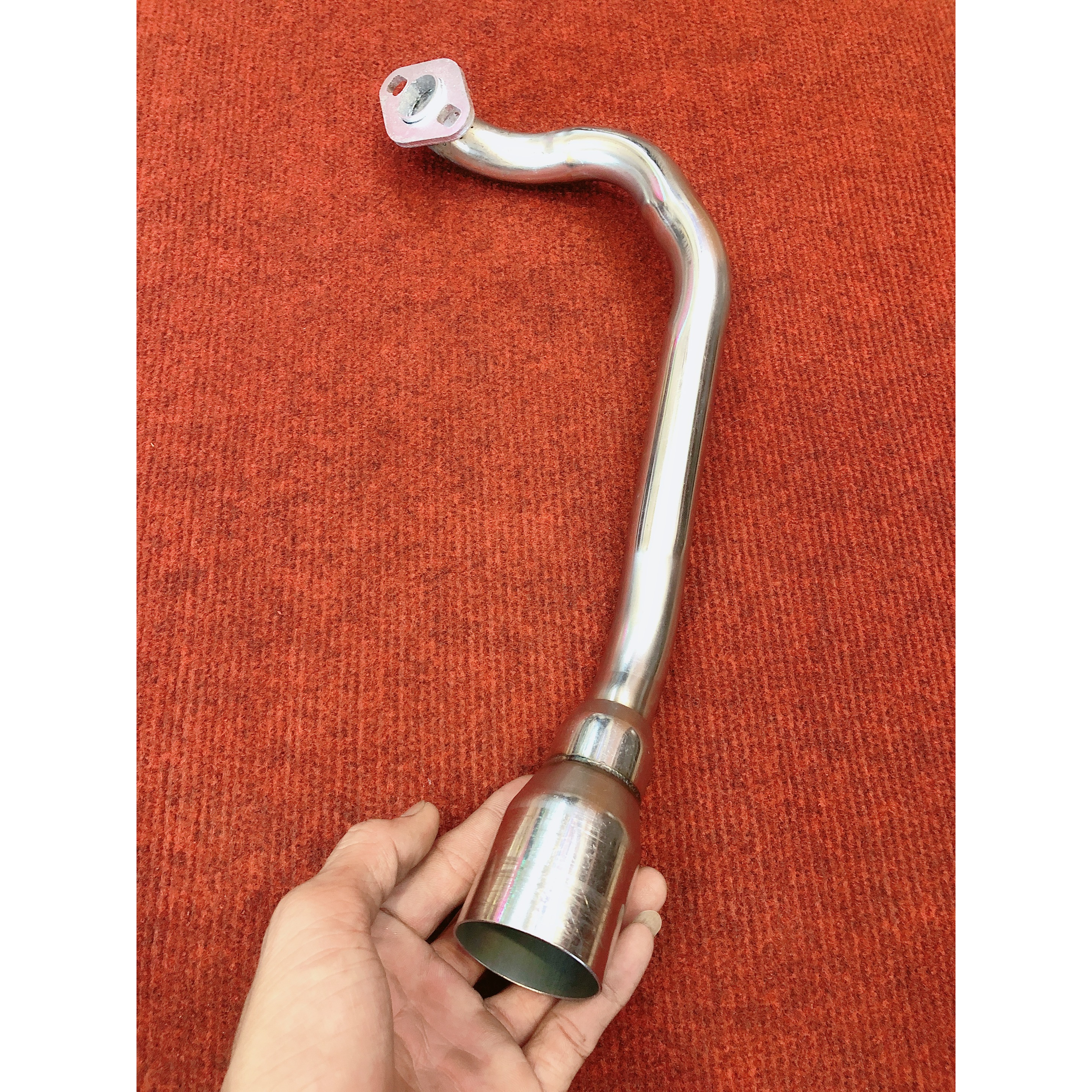 Cổ inox gắn pô lon dành cho HAYATE